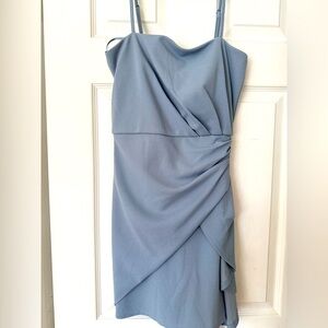 Trixxi blue grey mini dress